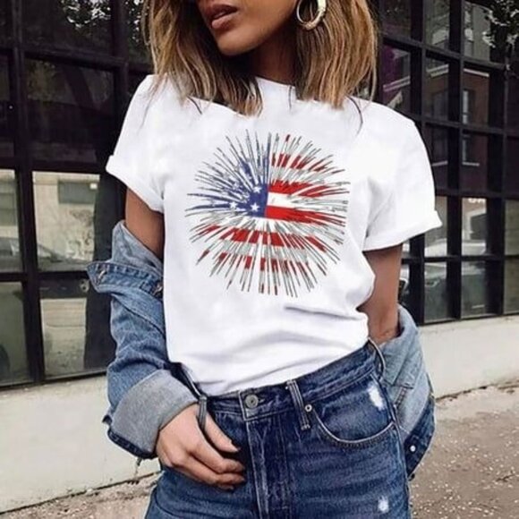 Tops - 4th of July America Shirt, Freedom Shirt, Fourth Of July Tee Shirt